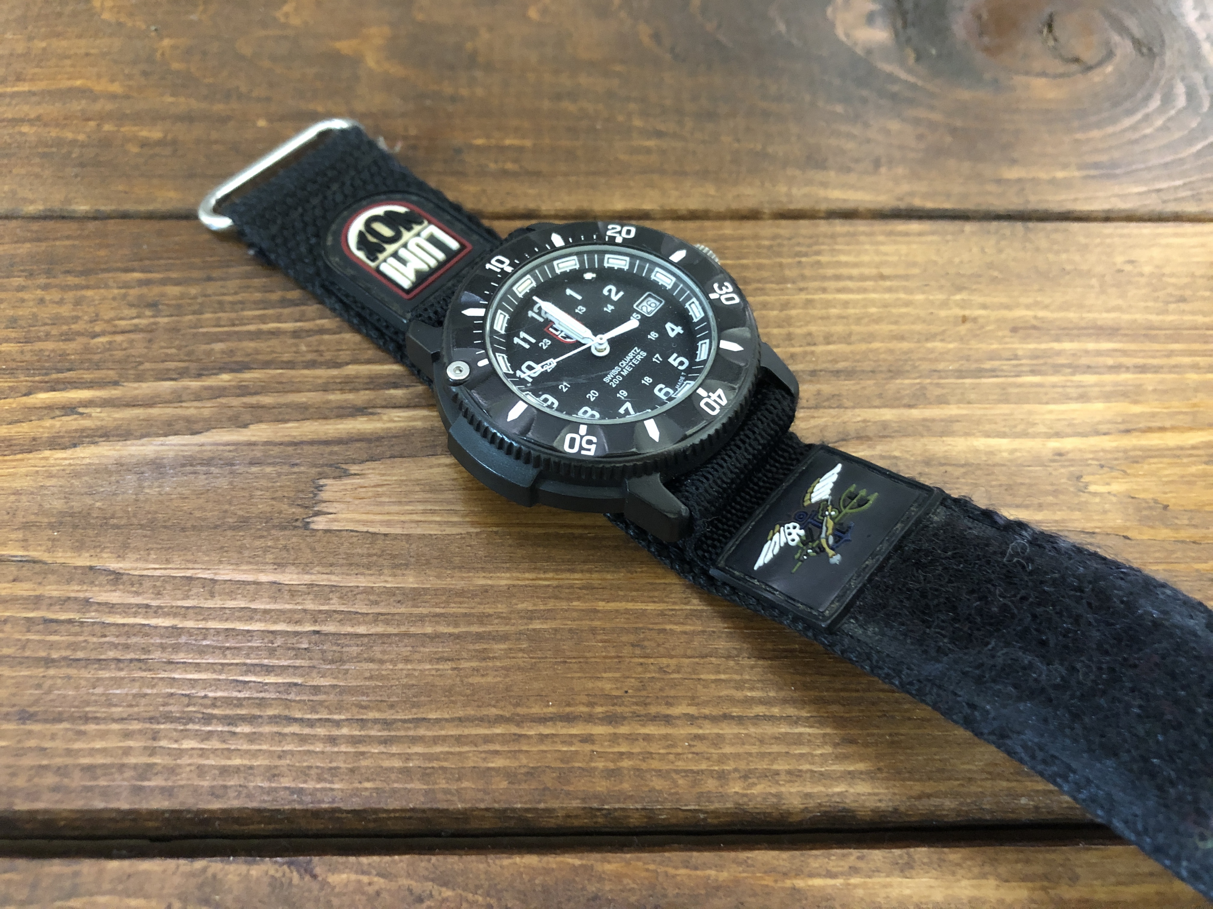 LUMINOX　ブラックアウト　ベルト\u0026電池切れ