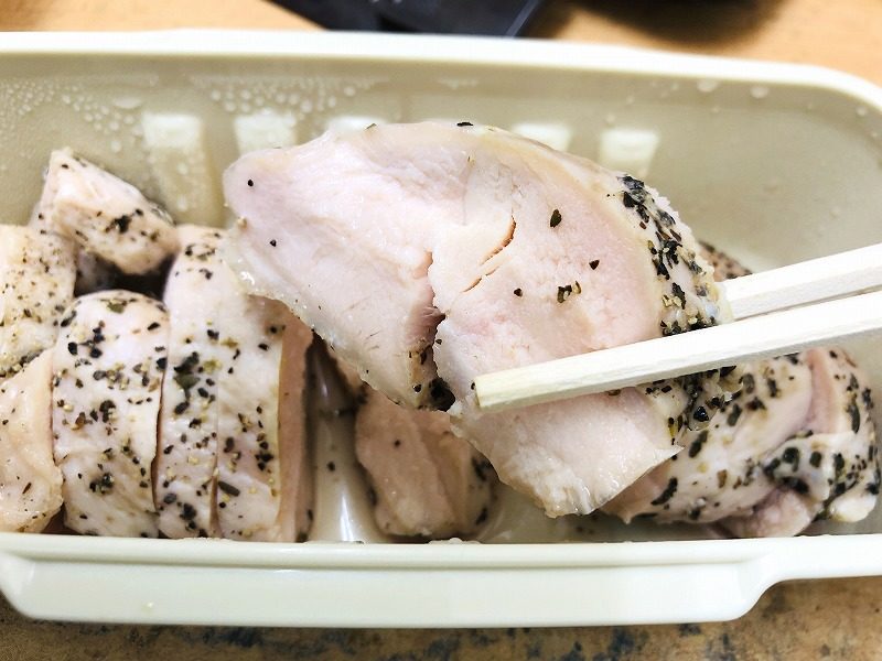 低温調理器で調理した鶏ハム